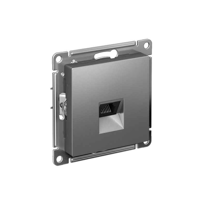 розетка компьютерная atlasdesign rj45 кат.5e механизм сталь se atn000983 от BTSprom.by