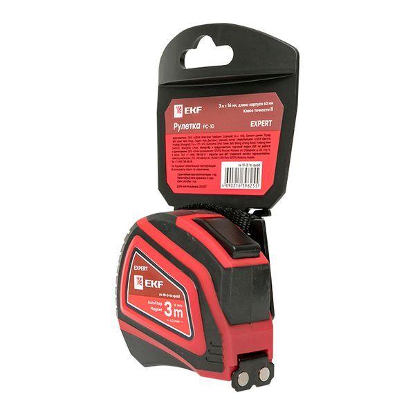  Рулетка измерительная РС-10 3мх16мм Autostop магнит Expert EKF rs-10-3-16-quad фото в каталоге от BTSprom.by