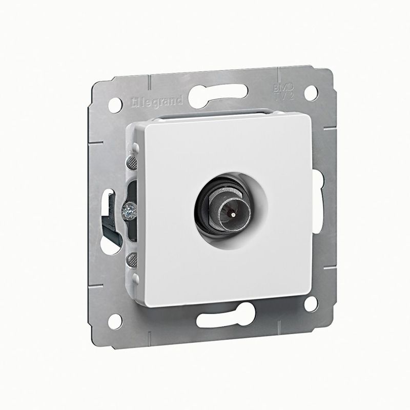 розетка телевизионная проходная tv 1-м сп cariva 14дб 2150/2400мгц механизм бел. leg 773680 от BTSprom.by