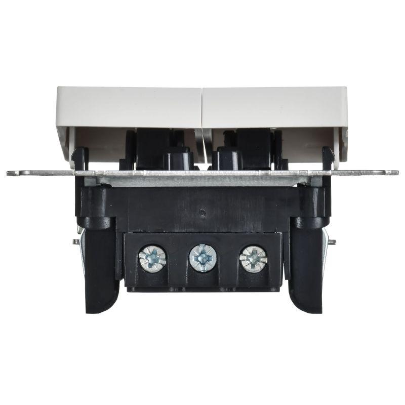  Выключатель 2-кл. СП BRITE ВС10-2-9-БрАБ 10А для отелей с индикацией механизм арктич. бел. IEK BR-V20-2-10-K91 фото в каталоге от BTSprom.by