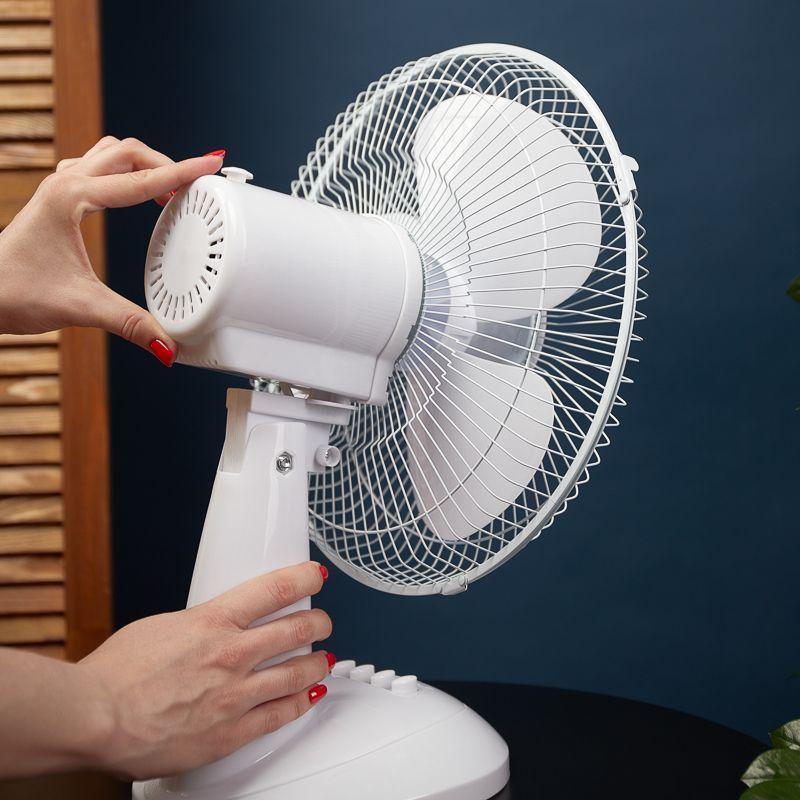  Вентилятор настольный 35Вт d решетки 27.5-28см винт 22.3см DUX 60-0216 фото в каталоге от BTSprom.by