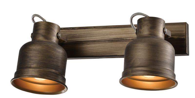 светильник настенно-потолочный спот inessa 7035-702 2хe27 40вт поворотный rivoli б0052448 от BTSprom.by