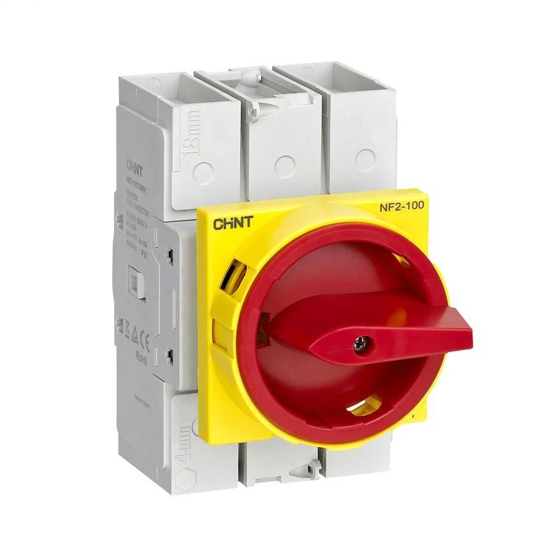 выключатель-разъединитель nf2-32/3hry дверного монтажа красно-желтая ручка (r) chint 324116 от BTSprom.by
