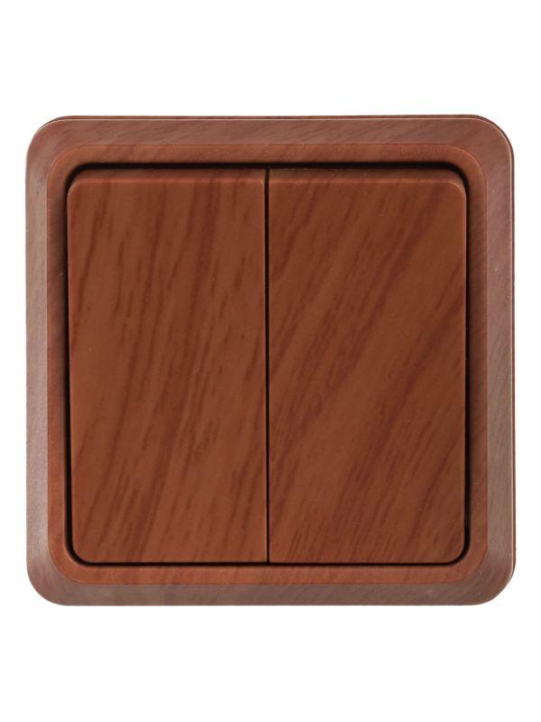 Выключатель 2-кл. ОП Октава 10А IP20 ВС20-2-0-ОД дуб GENERICA EVO20-K04-10-DC фото в каталоге от BTSprom.by  Выключатель 2-кл. ОП Октава 10А IP20 ВС20-2-0-ОД дуб GENERICA EVO20-K04-10-DC фото в каталоге от BTSprom.by