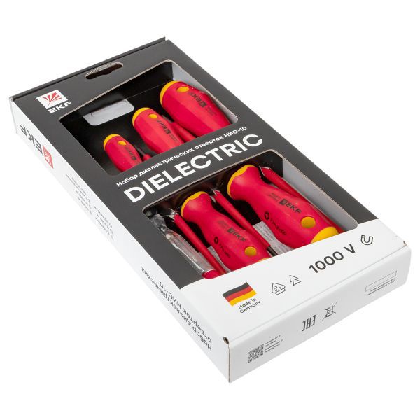  Набор диэлектрических отверток НИО-10 Professional EKF ndo-10 фото в каталоге от BTSprom.by