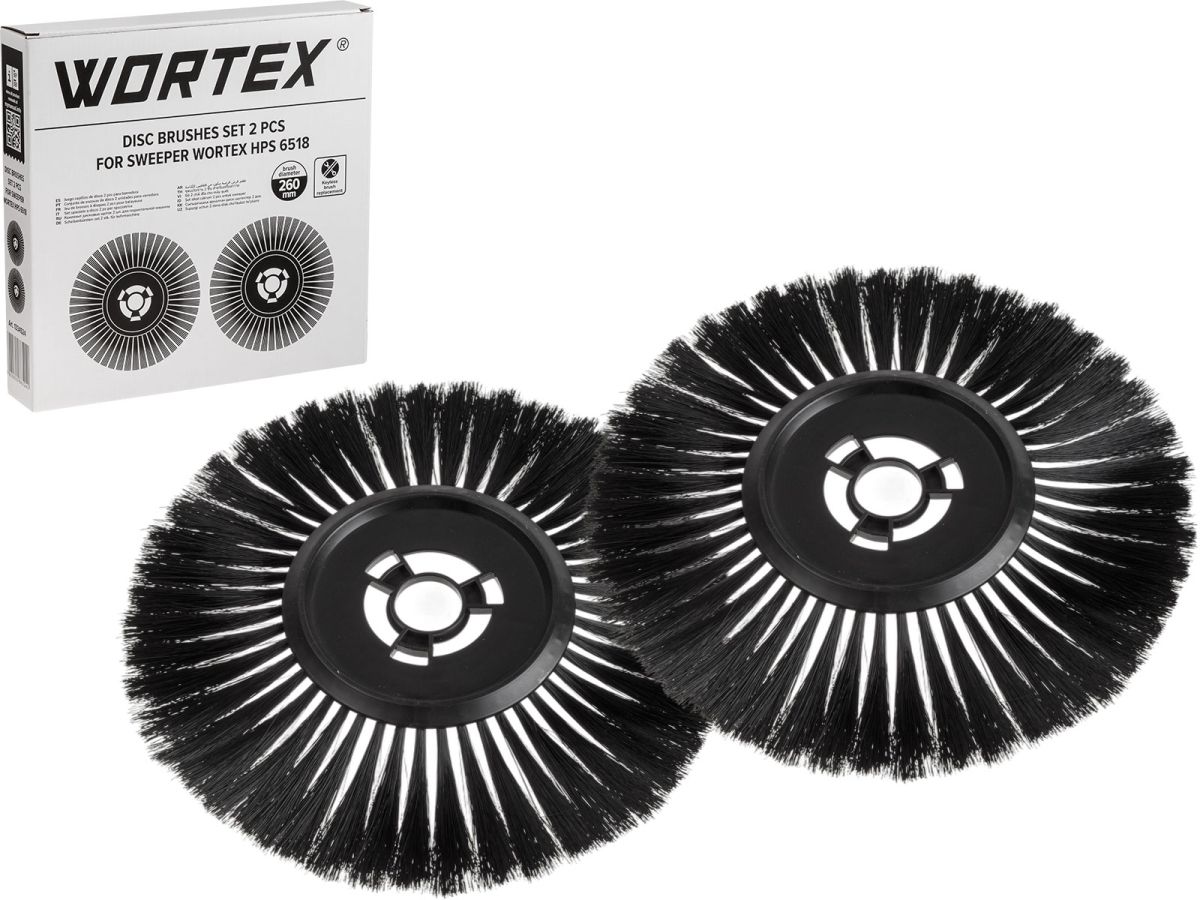 комплект дисковых щеток 2 шт. для подметальной машины wortex hps 6518 1334524 от BTSprom.by