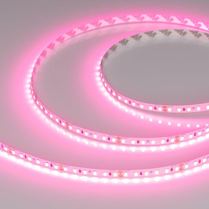 лента светодиодная rt-a120-8mm 24v pink 9.6вт/м ip20 2835 (уп.5м) arlight 043380 от BTSprom.by