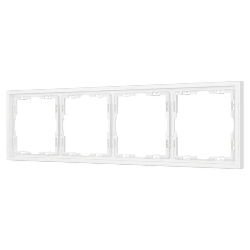 рамка 4-м frm-nobe-sfpl-4-wh пластик. бел. arlight 054223 от BTSprom.by