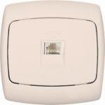  Розетка телефонная 1-м СП Рондо RJ11 бел. SchE RT-4S-BI (РТ-4С-би) фото в каталоге от BTSprom.by