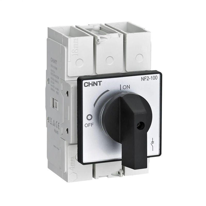 выключатель-разъединитель nf2-125/3hb дверного монтажа черн. прямая ручка (r) chint 324147 от BTSprom.by