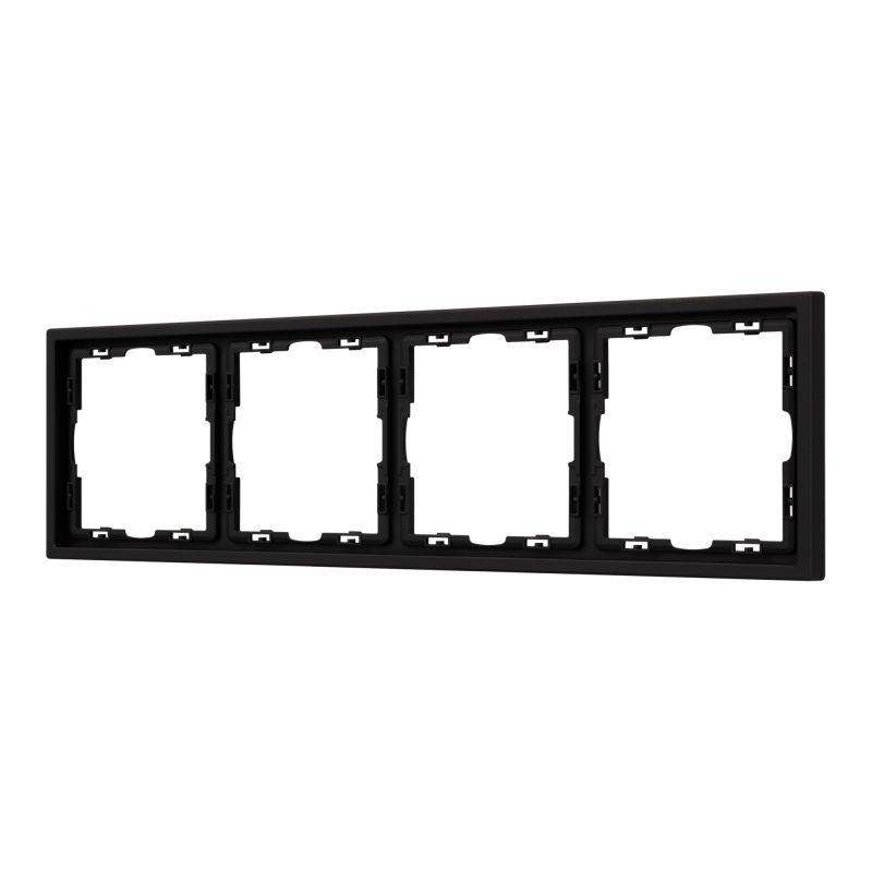 рамка 4-м frm-nobe-sfpl-4-bk пластик. черн. arlight 054224 от BTSprom.by