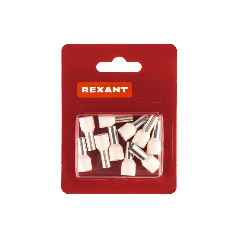  Наконечник штыревой втулочный изолированный F-12мм 16кв.мм (НШВи 16-12/E16-12) сл. кость (уп.10шт) Rexant 08-0832-10 фото в каталоге от BTSprom.by