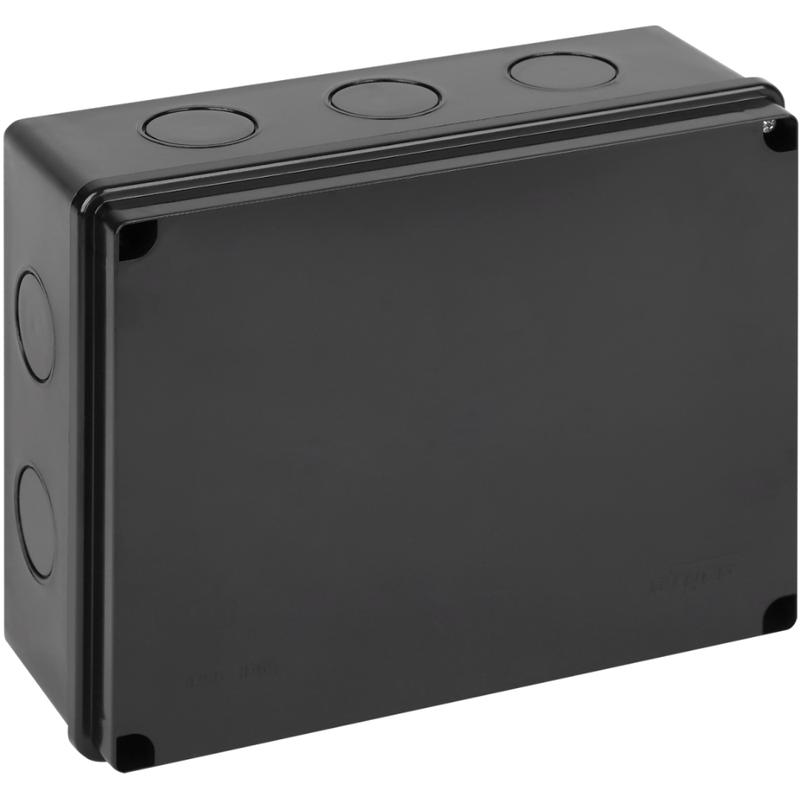 коробка оп тусо распаячная 240х195х90мм без гермовводов ухл1 ip67 черн. ruvinil 67066ч от BTSprom.by