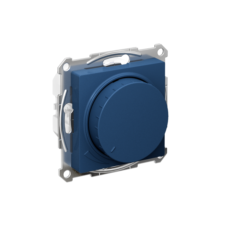 светорегулятор поворотно-нажимной atlasdesign (диммер) led rc 400вт мех. аквамарин se atn001123 от BTSprom.by