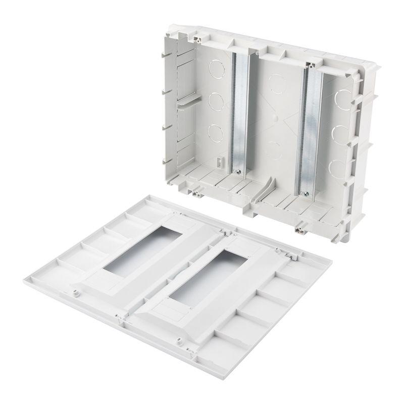  Бокс пластиковый ЩРВ-П-24 IP41 бел. дверь бел. Kranz KR-11-0225 фото в каталоге от BTSprom.by