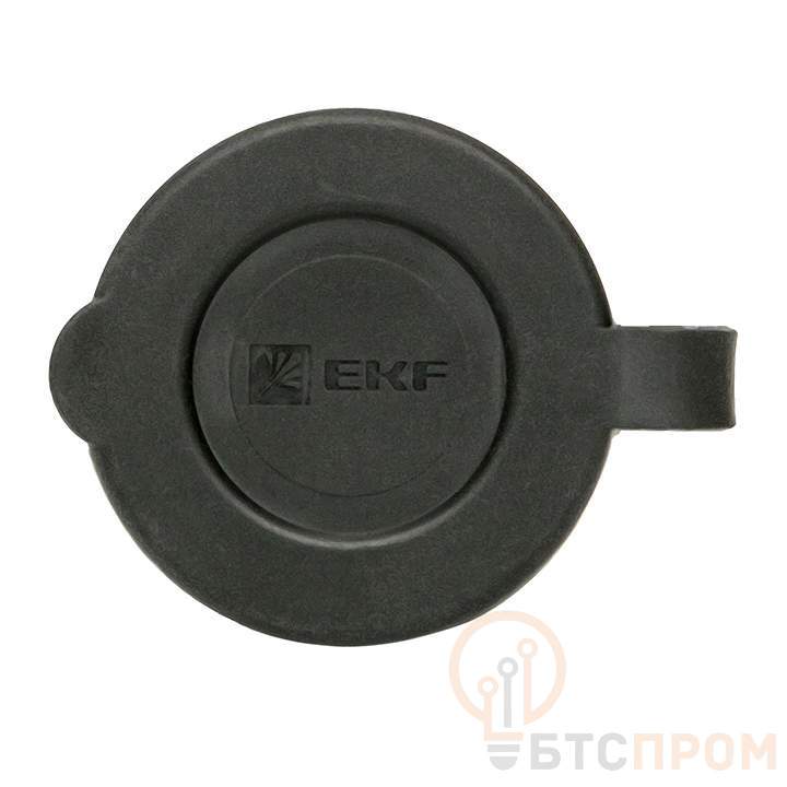  Розетка переносная 16А IP44 230В 2P+PE с защ. крышкой каучук Basic EKF RPS-012-16-230-44 фото в каталоге от BTSprom.by