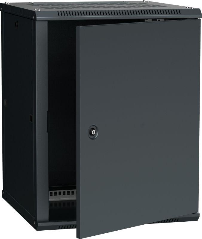 шкаф 19дюйм linea w 15u 600х600мм настен. метал. дверь ral9005 itk lwr5-15u66-mf от BTSprom.by