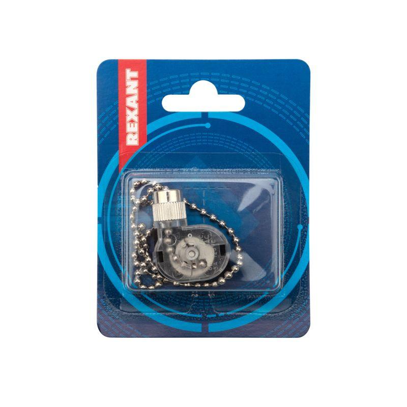  Выключатель для настенного свет. с цепочкой 270мм серебр. (блист.) Rexant 32-0101-01 фото в каталоге от BTSprom.by