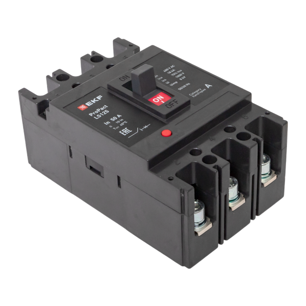  Выключатель автоматический 3п 50А 18кА LS125 ProPact EKF mccb-125-18-3-50-ls фото в каталоге от BTSprom.by