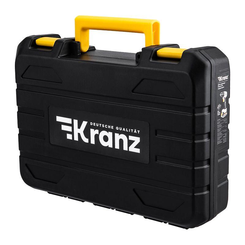  Дрель-шуруповерт аккумуляторная бесщеточная Li-Ion 20В 55Нм (кейс 2 аккум. 2А.ч) Kranz KR-PT-055 фото в каталоге от BTSprom.by