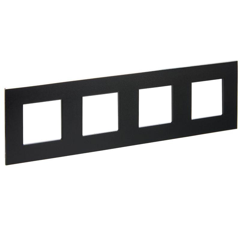 рамка 4-м skandy sk-f34bl металл черн. iek sk-m42-m-k02 от BTSprom.by