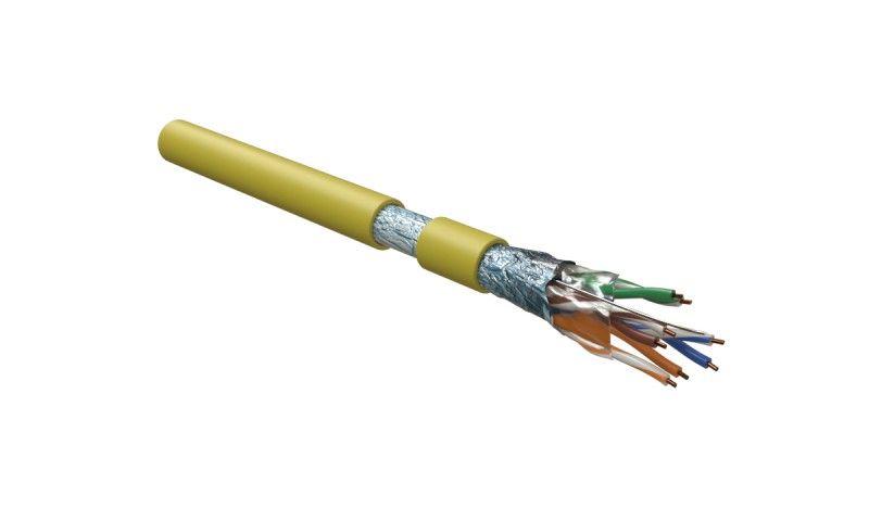 кабель витая пара f/utp кат.5e 4 пары 24 awg ож solid экран-фольга lszh нг(а)-hf-20град.c-+75град.c futp4-c5e-s24-in-lszh-yl-305 гарантия: 15 лет компонентн./25 лет системн. желт. (уп.305м) hyperline 444615 от BTSprom.by