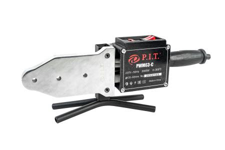 паяльник для пвх труб электрич. мастер 2квт 300град. 20; 25; 32; 40; 50; 63мм перчатки кейс p.i.t. pwm63-c от BTSprom.by