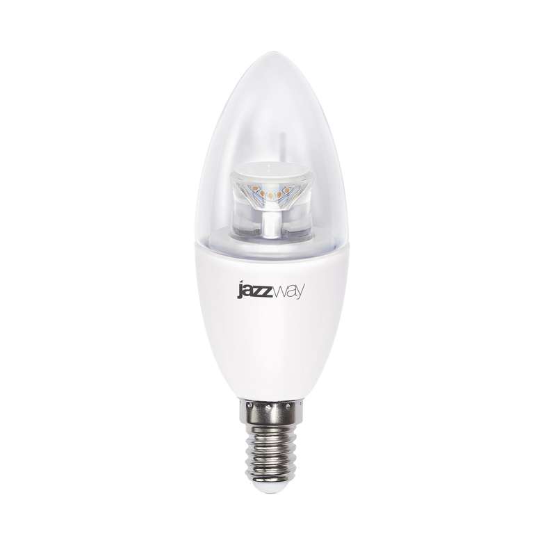 лампа светодиодная pled-dim 7вт c37 свеча 2700к тепл. бел. e14 520лм 230в диммир. jazzway 1035349 от BTSprom.by