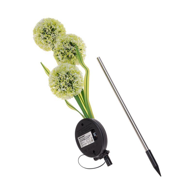  Светильник грунтовый Одуванчик RGB встроен. аккумулятор солнечная панель Rexant 602-2433 фото в каталоге от BTSprom.by