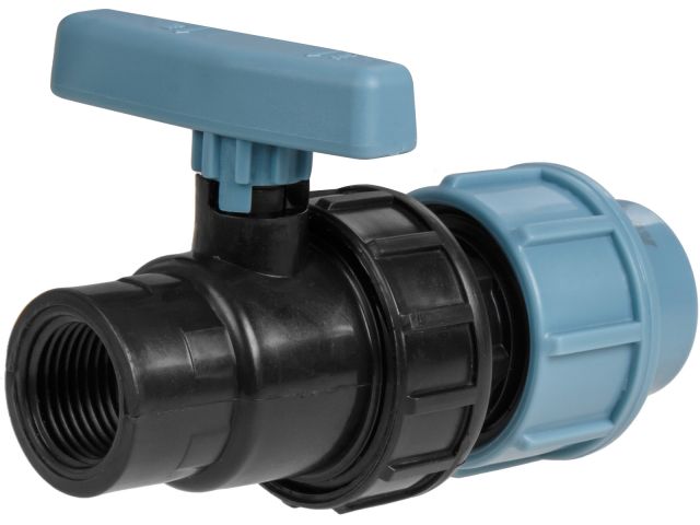 кран шар. пэ 20 х 1/2" вн., av engineering (полипропилен, макс.  16 бар, макс.  40 °с) ave1332012f от BTSprom.by