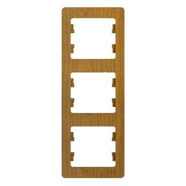 рамка 3-м glossa вертикал. дерево дуб se gsl000507 от BTSprom.by