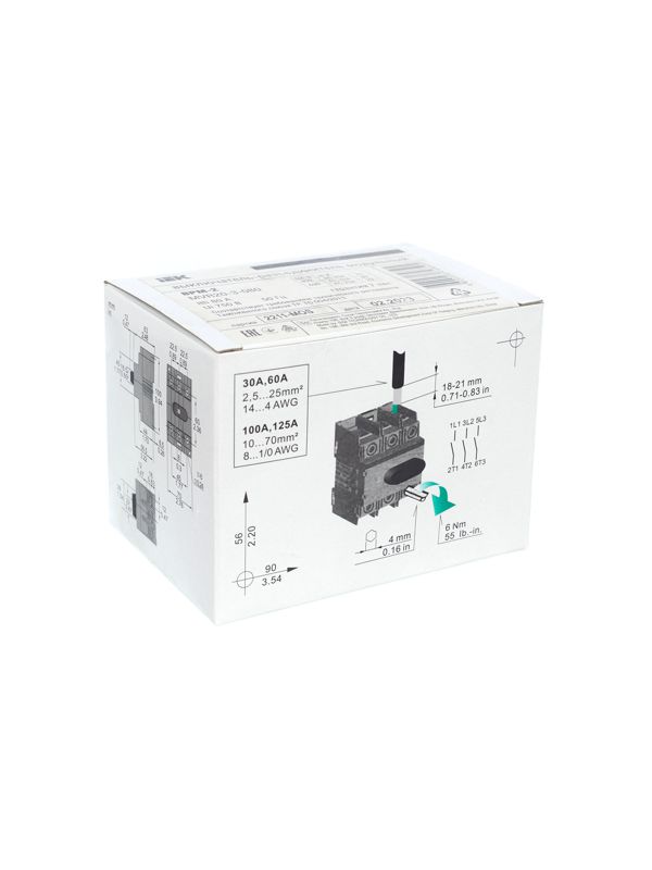  Выключатель-разъединитель модульный 3п 80А ВРМ-2 KARAT IEK MVR20-3-080 фото в каталоге от BTSprom.by