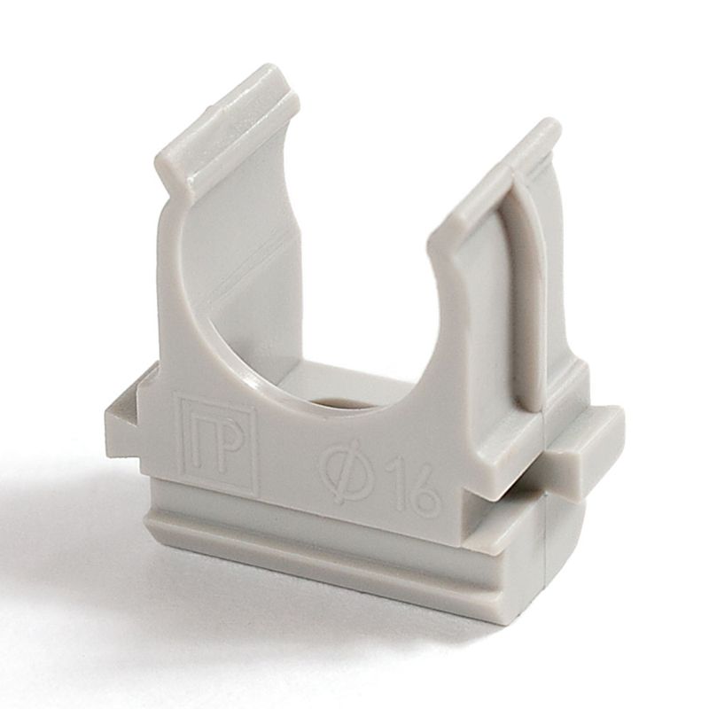 держатель для труб (клипса) d16мм безгалогенная (hf) атмосферостойкая сер. промрукав pr13.0344 от BTSprom.by