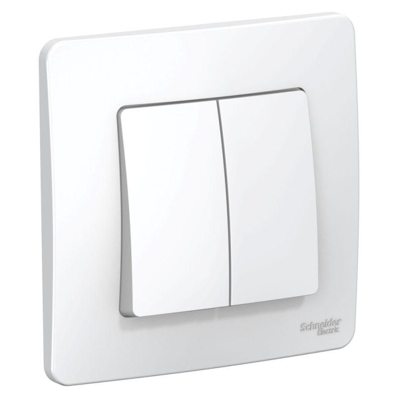 выключатель 2-кл. сп blanca 10а ip20 (сх. 5) 250в бел. se blnvs010501 от BTSprom.by