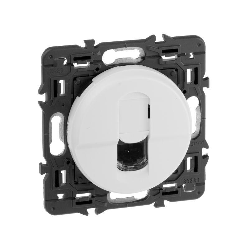  Панель лицевая Celiane для розетки компьютерной RJ45 бел. Leg 068251 фото в каталоге от BTSprom.by