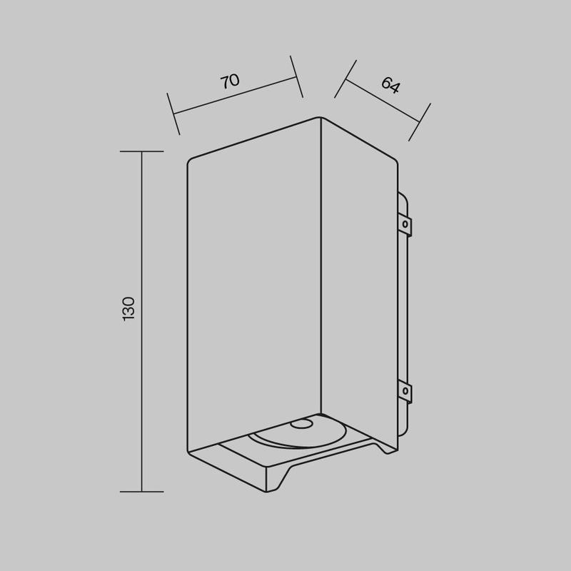  Светильник Shell 8Вт 3000К IP54 бра настен. Maytoni O570WL-L10B3K фото в каталоге от BTSprom.by