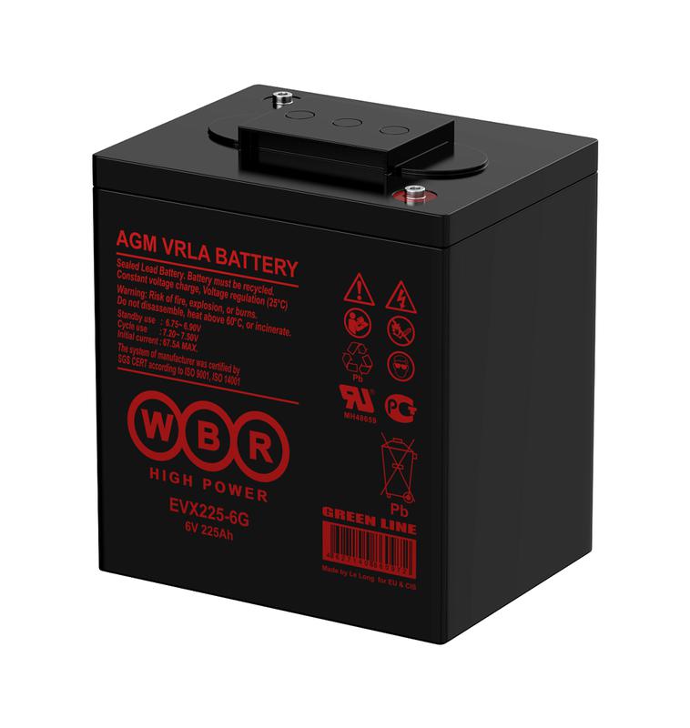 аккумулятор тяговый 6в 225а.ч wbr evx225-6g wbr от BTSprom.by