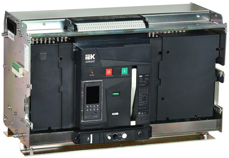 выключатель автоматический воздушный 3п h 4000а 125ка td выдвиж. с комплектом аксессуаров armat iek ar-acb-3vh-125-4000a-tdcf от BTSprom.by