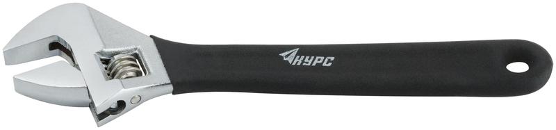  Ключ разводной 250мм (30мм) антискользящее покрытие рукоятки КУРС 70108 фото в каталоге от BTSprom.by