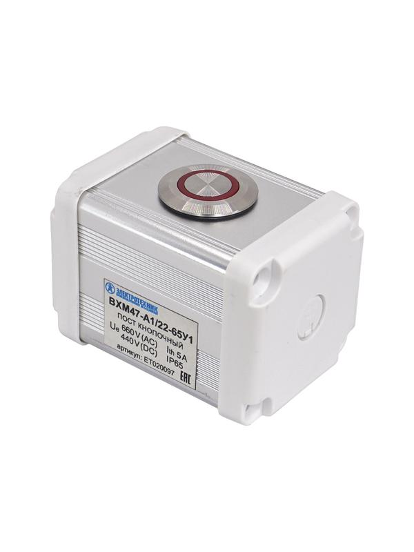 пост управления bxm47-a1/22-65у1 1 цилиндрическая кнопка 1c1no1nc красн. электротехник et020097 от BTSprom.by