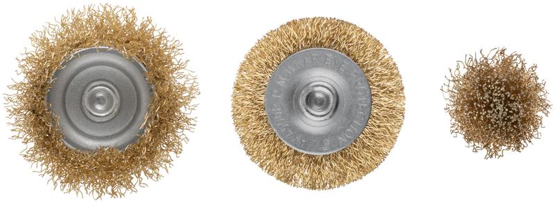  Набор корщеток со штифтом (колесо 50мм/чашка 50мм/венчик 25мм) (3 предмета) КУРС 38561 фото в каталоге от BTSprom.by