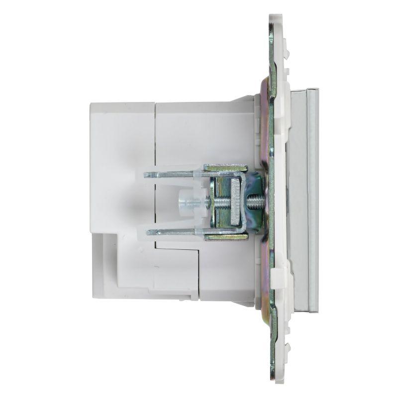  Розетка USB A+C 3.1А SKANDY SK-R14N никель IEK SK-U22-D31-K50 фото в каталоге от BTSprom.by