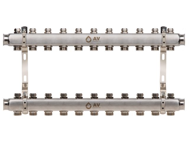 коллекторная группа ave162, 11 вых. av engineering (для отопления (радиаторы)) ave16200111 от BTSprom.by