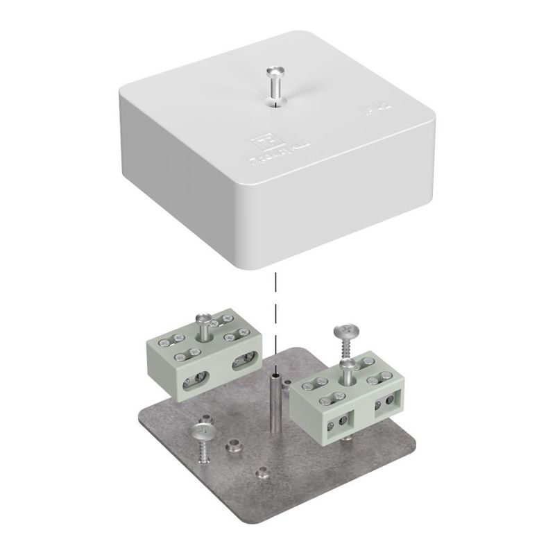 коробка огнестойкая разветвительная для кабель-канала 40-0450-fr6.0-4-4-р е15-е60 75х75х30 промрукав 40-0450-fr6.0-4-4-р от BTSprom.by