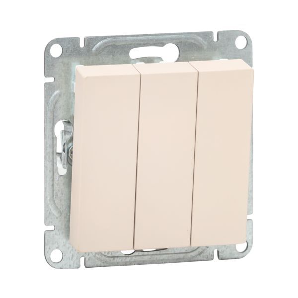 выключатель 3-кл. сп эпика механизм крем. ekf up1-swi-31 от BTSprom.by