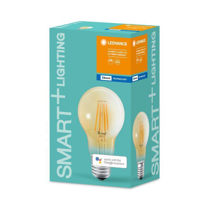 лампа светодиодная smart+ filament classic dimmable 55 6вт/2400к e27 ledvance 4058075208582 от BTSprom.by