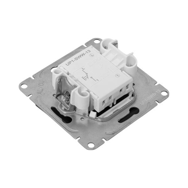  Выключатель кнопочный 1-кл. СП Эпика механизм черн. EKF UP1-SWB-13 фото в каталоге от BTSprom.by