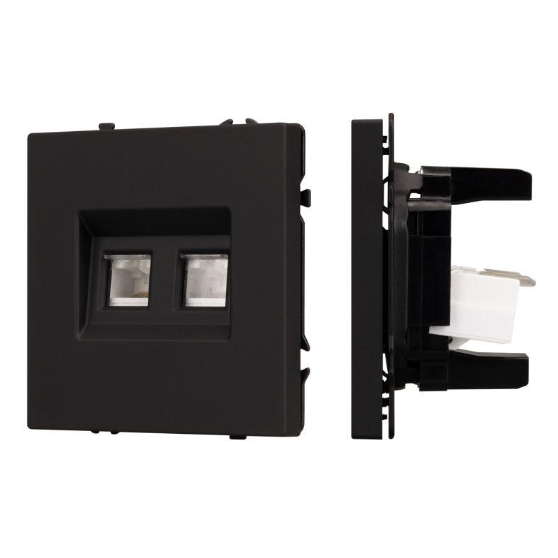 розетка компьютерная 2-м sct-nobe-mpc2-sfpl-bk rj45 кат.6 механизм arlight 054313 от BTSprom.by