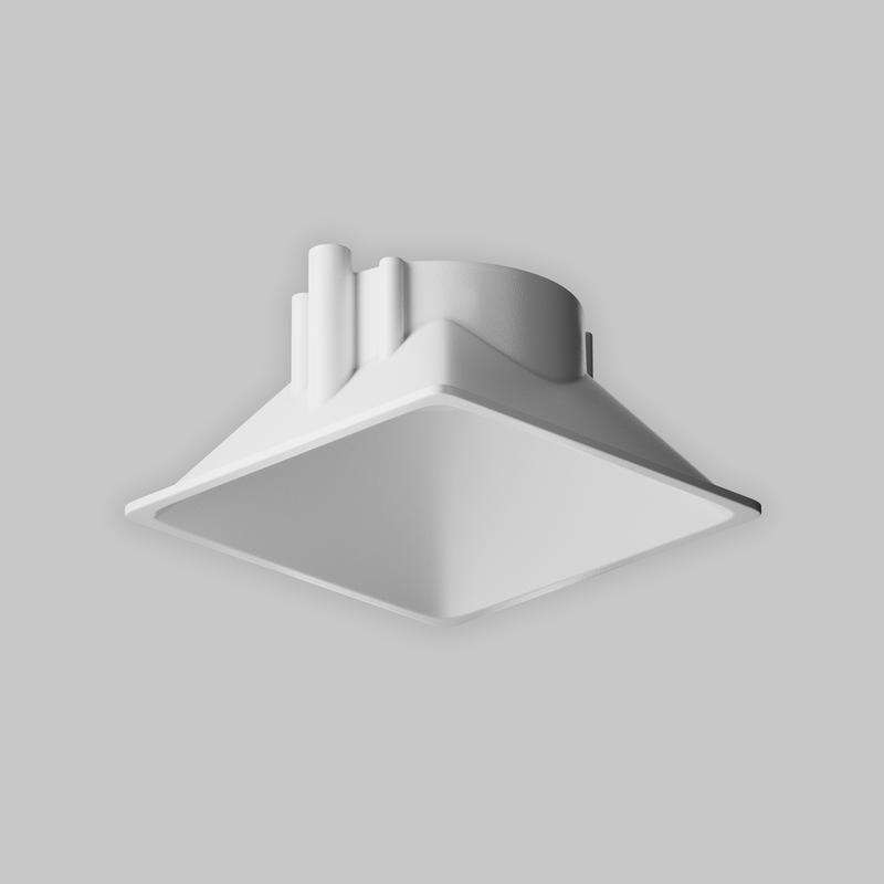  Рамка-отражатель декоративная для светильников Alfa LED бел. Maytoni Ring8-10W-SQ-W фото в каталоге от BTSprom.by