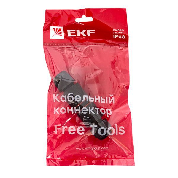  Коннектор кабельный I-образ. СМК 3PIN IP68 FreeTools PROxima EKF cct2-smk3 фото в каталоге от BTSprom.by
